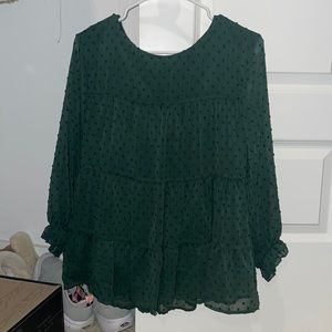 Pretty Garden Tiered Blouse Small